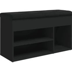 vidaXL Bancos-Zapatero madera de ingeniería 82x32x45,5 cm
