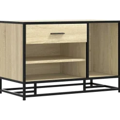 vidaXL Bancos-Zapatero madera de ingeniería 80x40x53,5 cm
