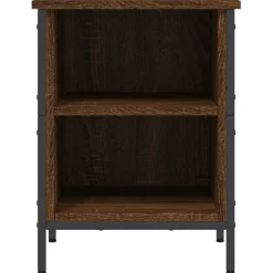 vidaXL Productos Del Hogar-Zapatero madera de ingeniería marrón roble 38x35x50 cm