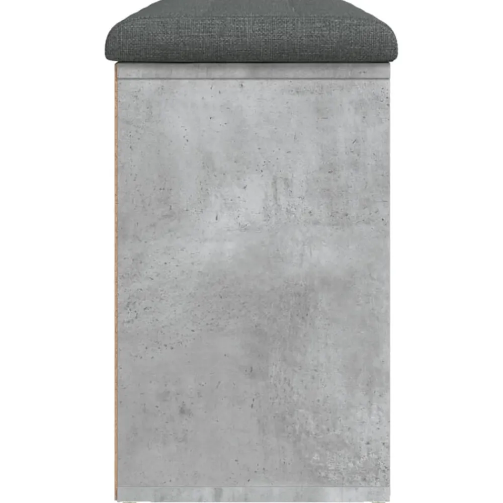 vidaXL Zapatero madera de ingeniería gris hormigón 82x32x50 cm Gris hormigón Clearance