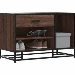 vidaXL Zapatero madera de ingeniería marrón roble 80x40x53,5 cm Marr&oacute;n roble Outlet