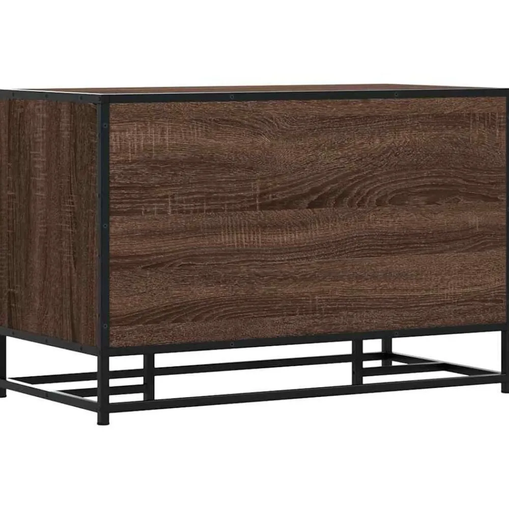 vidaXL Zapatero madera de ingeniería marrón roble 80x40x53,5 cm Marrón roble Outlet