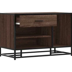 vidaXL Zapatero madera de ingeniería marrón roble 80x40x53,5 cm Marrón roble Outlet