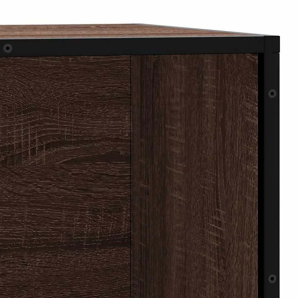 vidaXL Zapatero madera de ingeniería marrón roble 80x40x53,5 cm Marrón roble Outlet