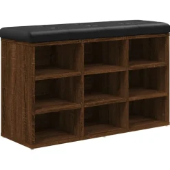 vidaXL Zapatero madera de ingeniería marrón roble 82x32x50 cm Marr&oacute;n roble Best