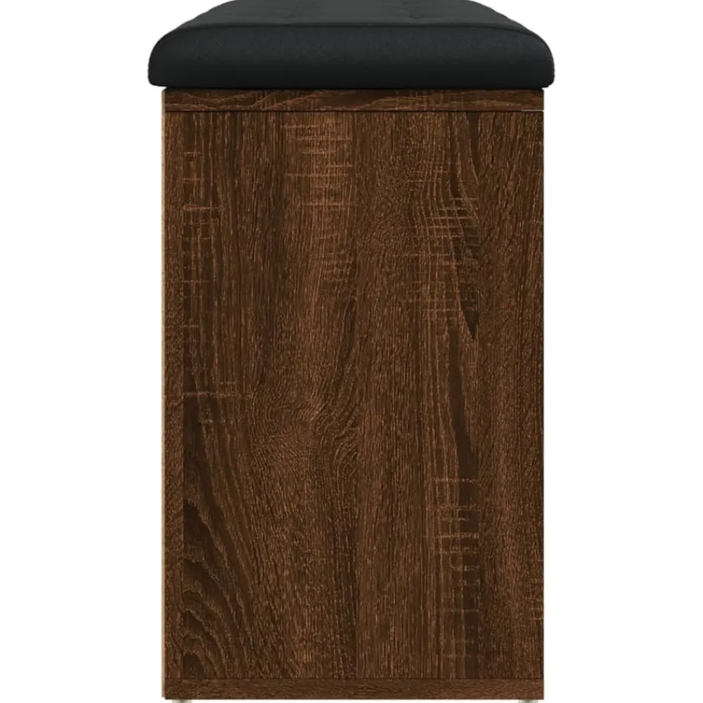 vidaXL Zapatero madera de ingeniería marrón roble 82x32x50 cm Marrón roble Best