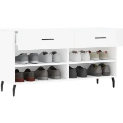 vidaXL Productos Del Hogar-Zapatero madera de ingeniería 102x35x55 cm
