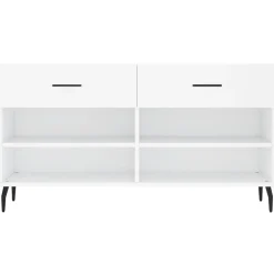 vidaXL Productos Del Hogar-Zapatero madera de ingeniería 102x35x55 cm