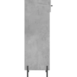 vidaXL Zapatero madera de ingeniería gris hormigón 30x35x105 cm Gris hormig&oacute;n Discount