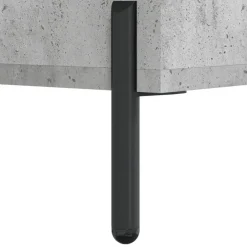 vidaXL Zapatero madera de ingeniería gris hormigón 30x35x105 cm Gris hormig&oacute;n Discount