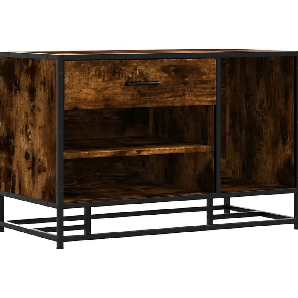 vidaXL Bancos-Zapatero madera de ingeniería 80x40x53,5 cm