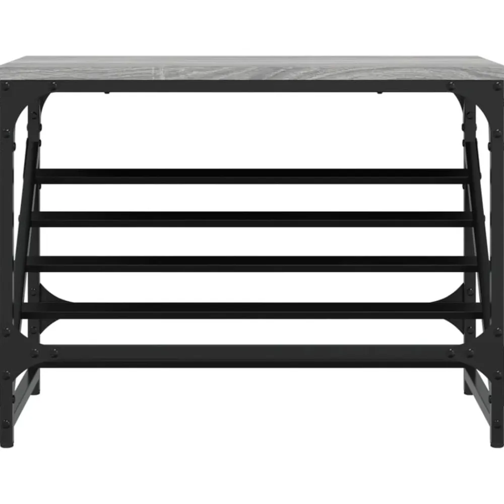 vidaXL Zapatero madera de ingeniería 60x30x45 cm Gris sonoma Hot
