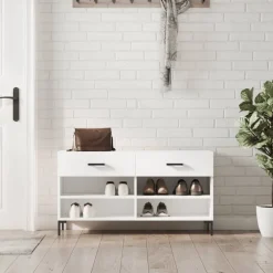 vidaXL Productos Del Hogar-Zapatero madera de ingeniería 102x35x55 cm