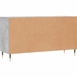 vidaXL Productos Del Hogar-Zapatero madera de ingeniería gris hormigón 102x35x55 cm