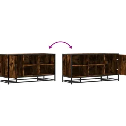 vidaXL Zapatero madera de ingeniería 100x40x53,5cm Roble ahumado Sale