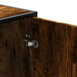 vidaXL Zapatero madera de ingeniería 100x40x53,5cm Roble ahumado Sale