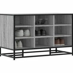 vidaXL Bancos-Zapatero madera de ingeniería 84x40x53,5 cm