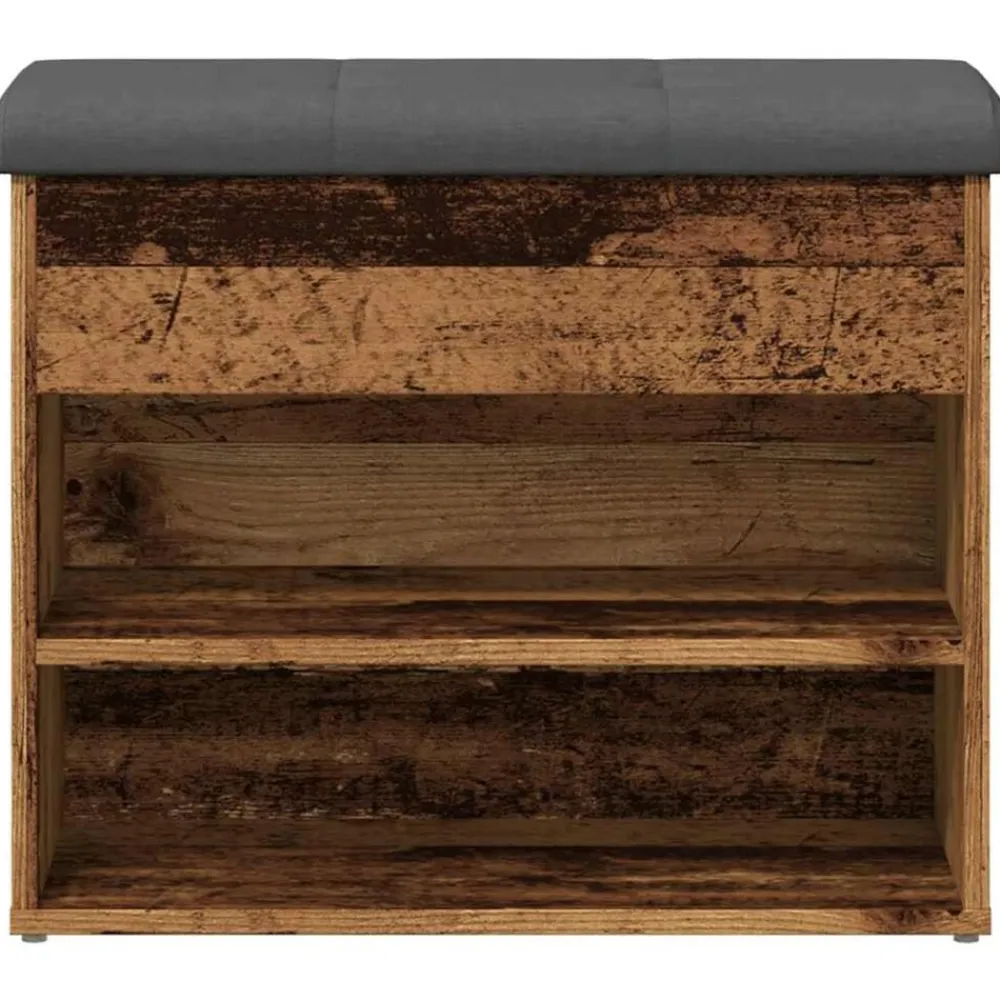 vidaXL Zapatero madera de ingeniería madera vieja 62x32x50 cm Madera antigua Outlet