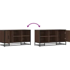 vidaXL Zapatero madera de ingeniería roble marrón 100x40x53,5 cm Marrón roble Clearance