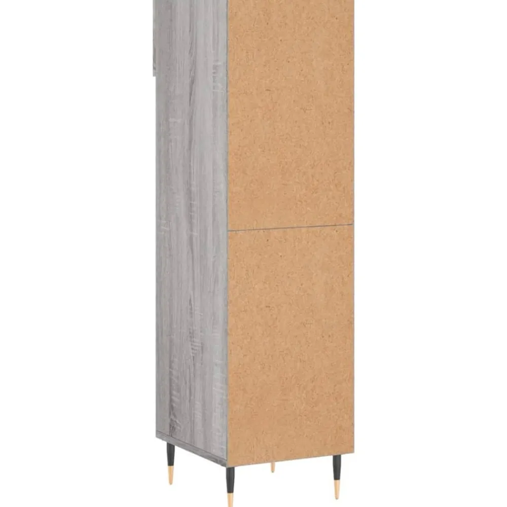 vidaXL Zapatero madera de ingeniería 30x35x105 cm Gris sonoma Sale