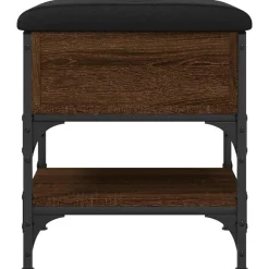 vidaXL Zapatero madera de ingeniería marrón roble 42x42x45 cm Marrón roble Discount