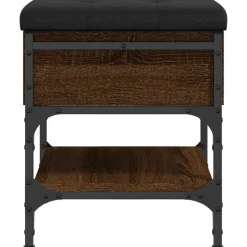 vidaXL Zapatero madera de ingeniería marrón roble 42x42x45 cm Marrón roble Discount