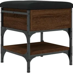 vidaXL Zapatero madera de ingeniería marrón roble 42x42x45 cm Marrón roble Discount