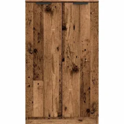 vidaXL Zapatero madera de ingeniería envejecida 59x35x100,5 cm Madera antigua Clearance