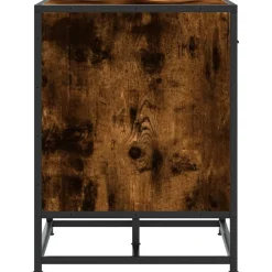 vidaXL Zapatero madera de ingeniería 60x40x53,5 cm Roble ahumado Online