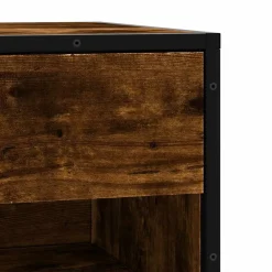 vidaXL Zapatero madera de ingeniería 60x40x53,5 cm Roble ahumado Online