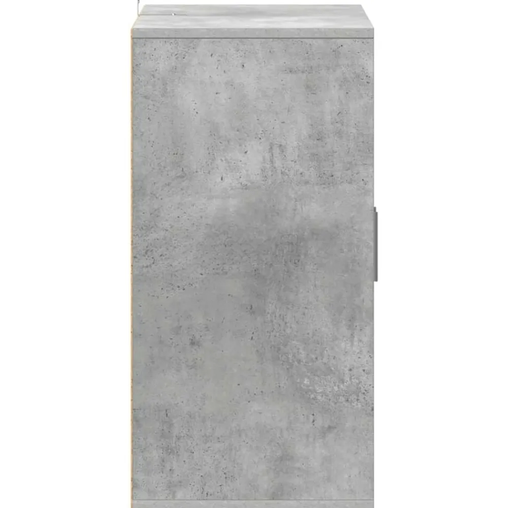 vidaXL Zapatero madera de ingeniería gris hormigón 60x35x70 cm Gris hormigón Discount