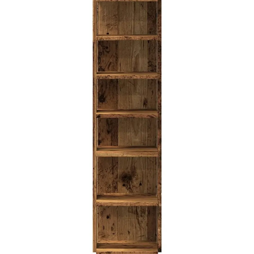 vidaXL Productos Del Hogar-Zapatero madera de ingeniería envejecida 28x27x102 cm