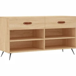 vidaXL Zapatero madera de ingeniería 102x35x55 cm Roble Sonoma Best