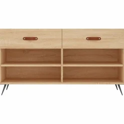 vidaXL Zapatero madera de ingeniería 102x35x55 cm Roble Sonoma Best