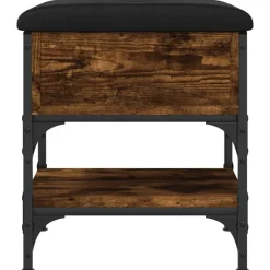 vidaXL Bancos-Zapatero madera de ingeniería 42x42x45 cm