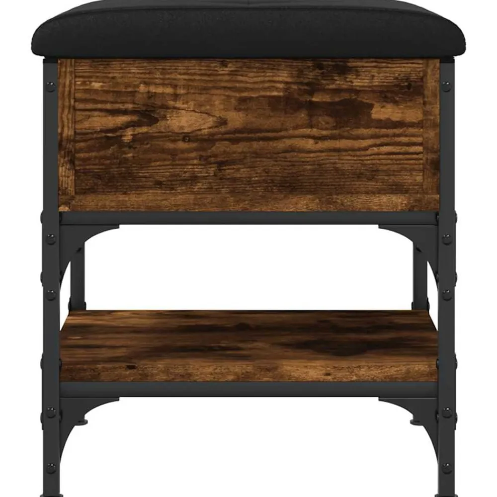 vidaXL Bancos-Zapatero madera de ingeniería 42x42x45 cm