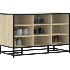vidaXL Bancos-Zapatero madera de ingeniería 84x40x53,5 cm