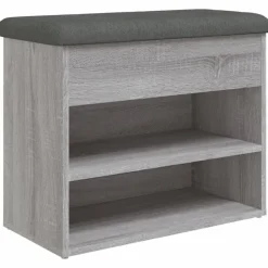 vidaXL Bancos-Zapatero madera de ingeniería 62x32x50 cm
