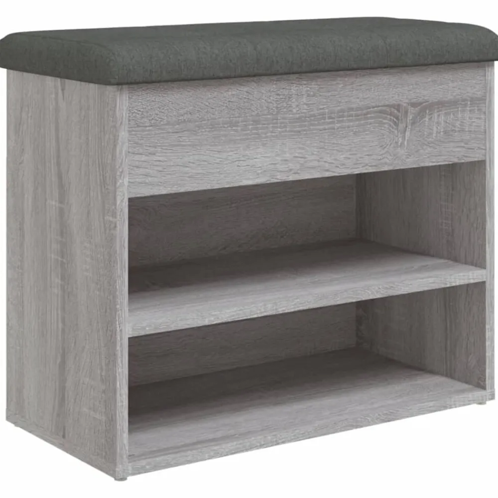 vidaXL Bancos-Zapatero madera de ingeniería 62x32x50 cm