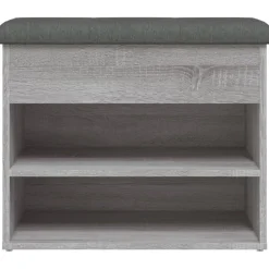 vidaXL Bancos-Zapatero madera de ingeniería 62x32x50 cm