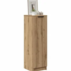 vidaXL Zapatero madera ingeniería 29,5x35x100,5cm Roble artisan