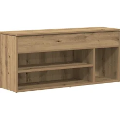vidaXL Zapatero madera ingeniería 102x30,5x45 cm Roble artisan Discount