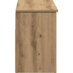 vidaXL Zapatero madera ingeniería 102x30,5x45 cm Roble artisan Discount