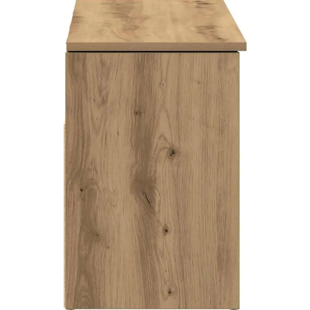 vidaXL Zapatero madera ingeniería 102x30,5x45 cm Roble artisan Discount