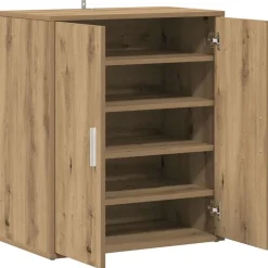 vidaXL Productos Del Hogar-Zapatero madera ingeniería 60x35x70 cm