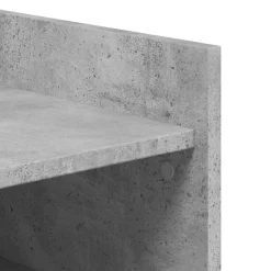 vidaXL Productos Del Hogar-Zapatero madera ingeniería gris hormigón 74,5x37,5x100cm