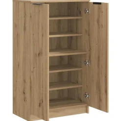 vidaXL Productos Del Hogar|Armarios Y Almacenamiento-Zapatero madera ingeniería roble artisian 59x35x100,5 cm