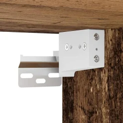 vidaXL Zapatero madera ingeniería madera envejecida 60x35x70 cm Madera antigua