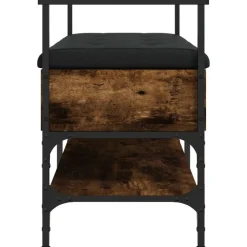vidaXL Bancos-Zapatero madera ingeniería 85,5x42x57,5 cm