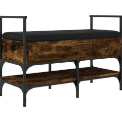 vidaXL Bancos-Zapatero madera ingeniería 85,5x42x57,5 cm